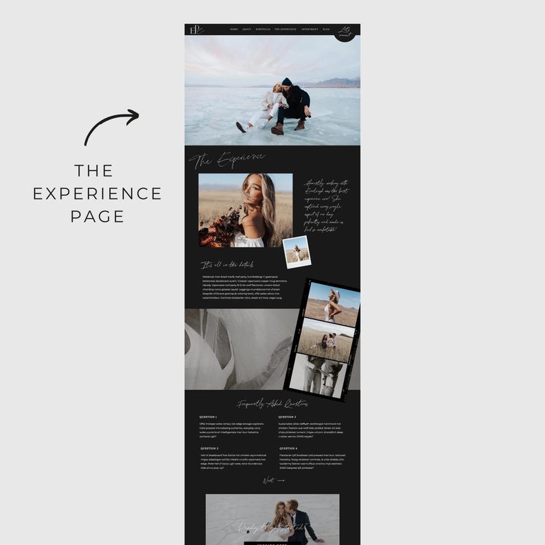 Willa | SHOWIT Website Template Fotograf Website Template Fotografie Website Showit Website Template für Fotografen Portfolio PG007 Bild 7
