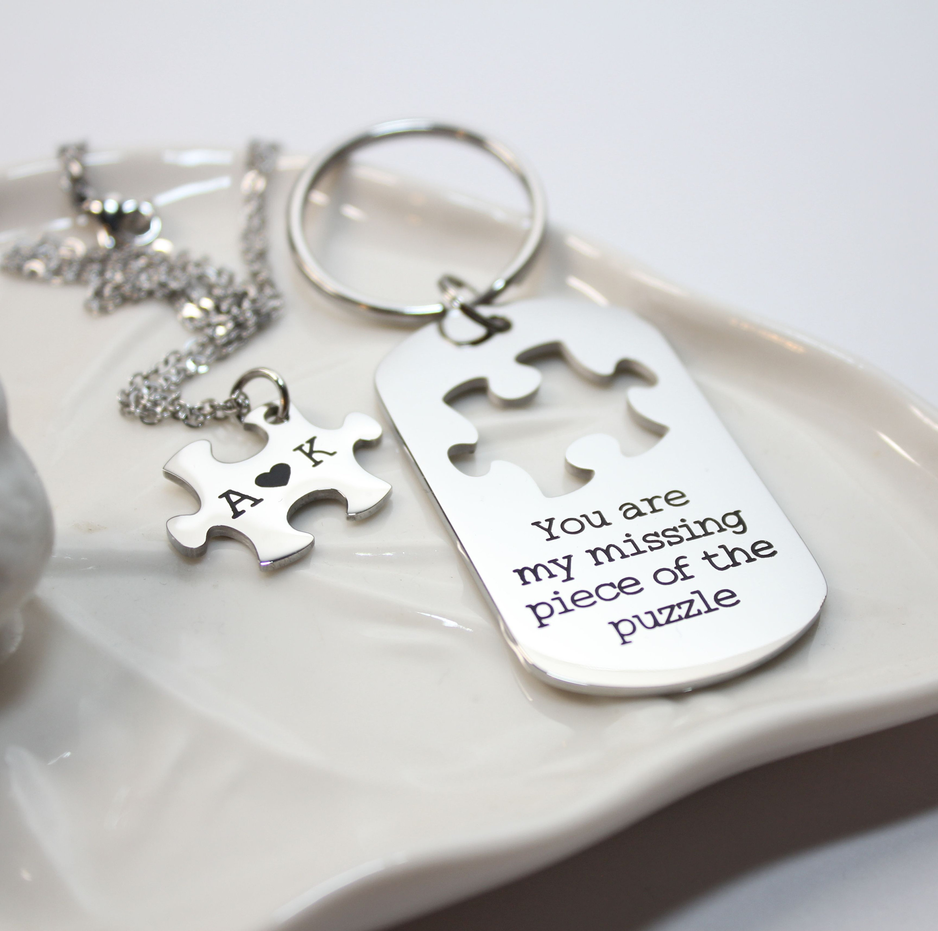 Ubuy Daddy Daughter Necklace And Keychain Dad Daughter Necklace Creative Exquisite Heart Dad 2025