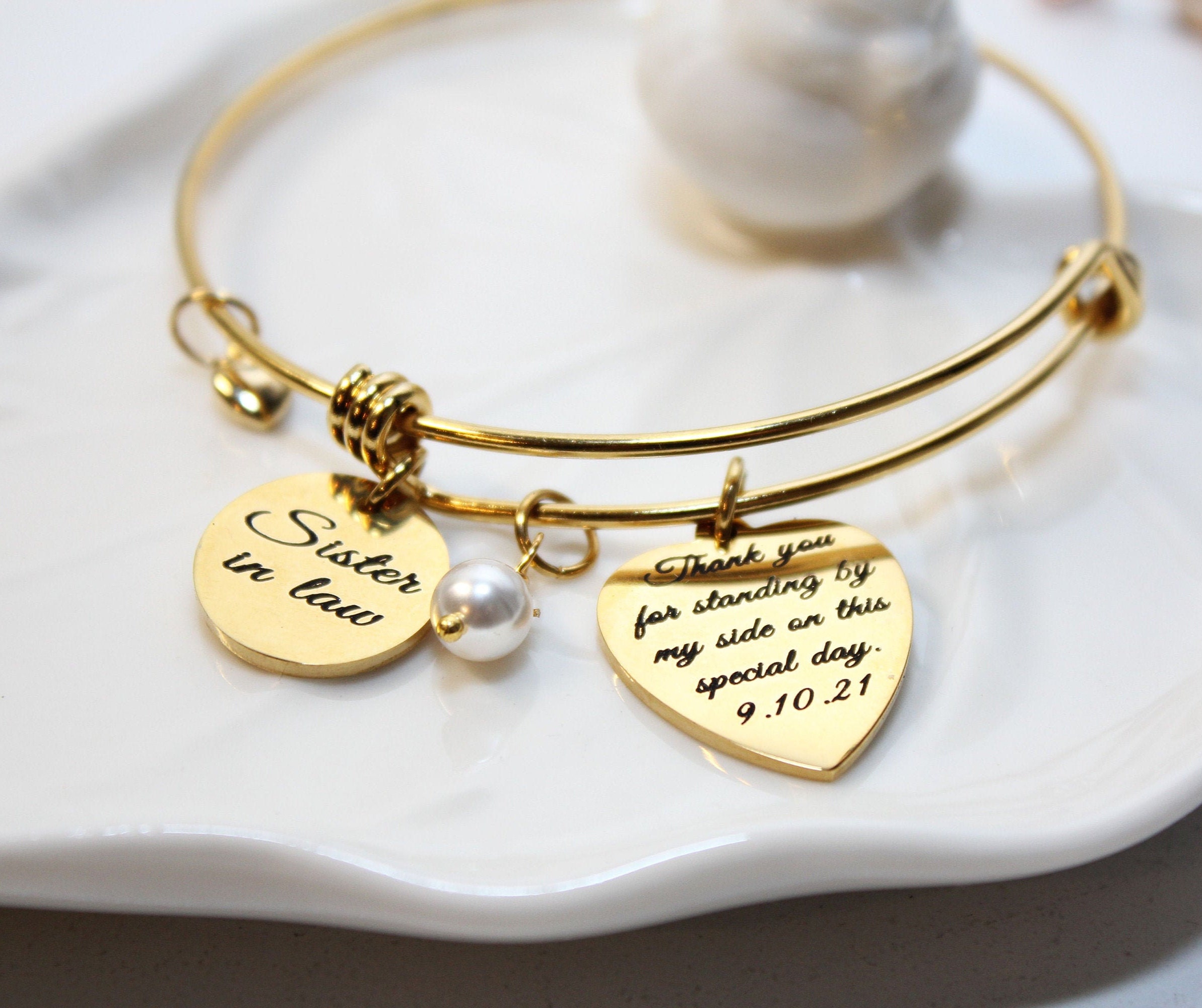 Sister in Law Bracelet Sister in Law Bangle Sister in Law