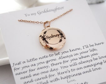 goddaughter locket, goddaughter gift, goddaughter birthday, goddaughter necklace, goddaughter jewelry, gift for goddaughter, goddaughter