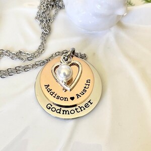 godmother necklace, personalized godmother necklace, godmother locket necklace, godmother name necklace, godmother gift, godmother jewelry