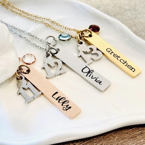 12th birthday necklace, personalized 12th necklace, 12th birthday name necklace, 12th birthday, 12th birthday gift, 12th name necklace, 12