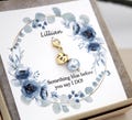 something blue wedding gift, something blue bouquet clip with pearl, something blue bride gift, keepsake something blue gift for bride
