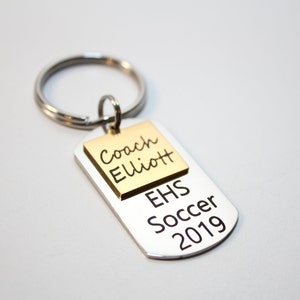 personalized coach keychain, coach keychain, gift for coach from team, personalized coach keychain with name, coach keychain gift from team