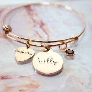 bracelet marraine, bracelet prénom marraine, cadeau marraine, bracelet marraine personnalisé, bijou marraine, prénom marraine enfant