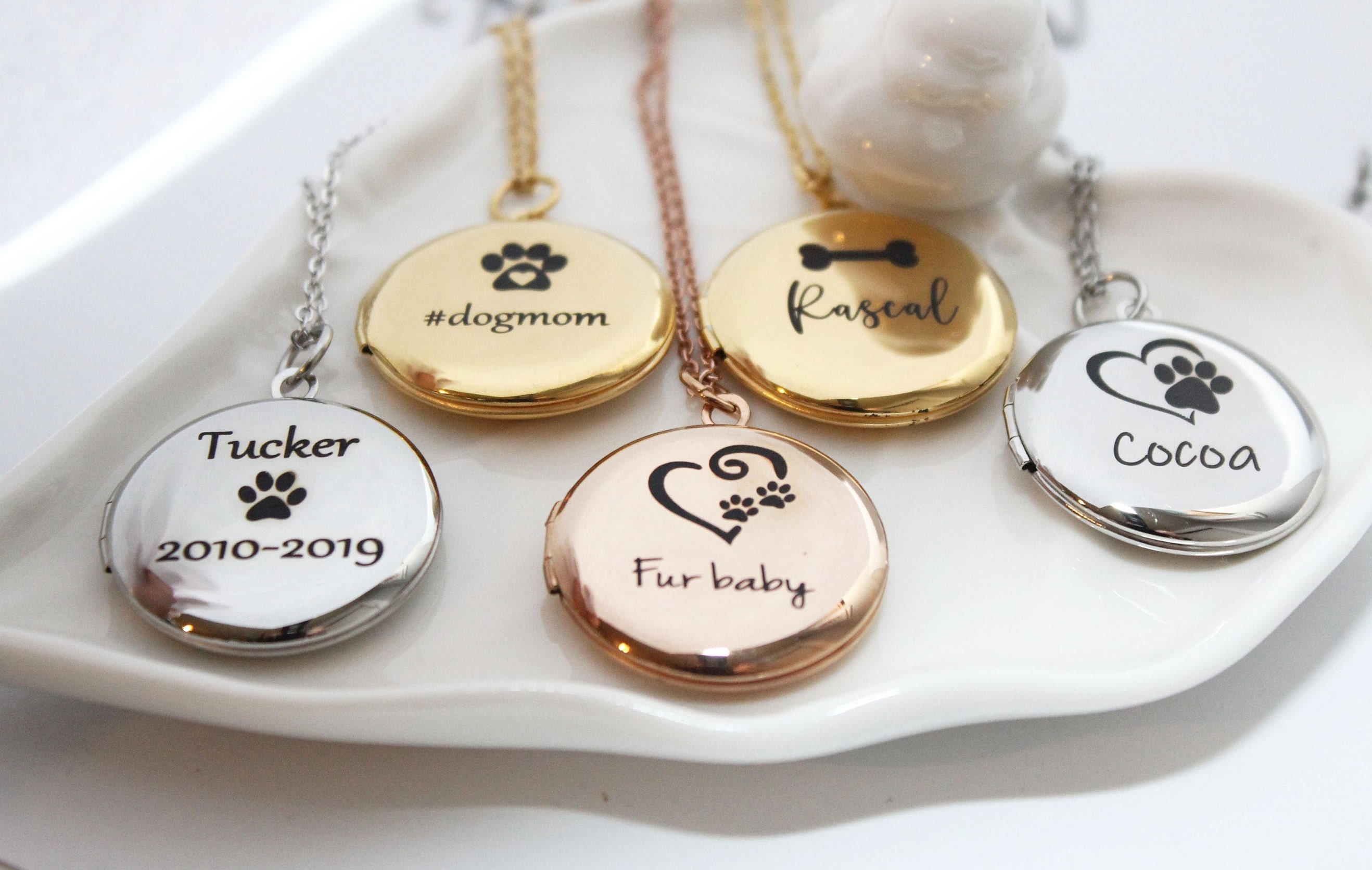 Dog Name Necklace Personalized Dog 
