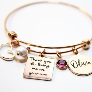 stepmother bracelet, personalized stepmother bracelet, personalized stepmother gift, stepmother initial bracelet, stepmother quote bracelet