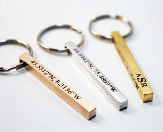 Personalized 3D Bar Keychain