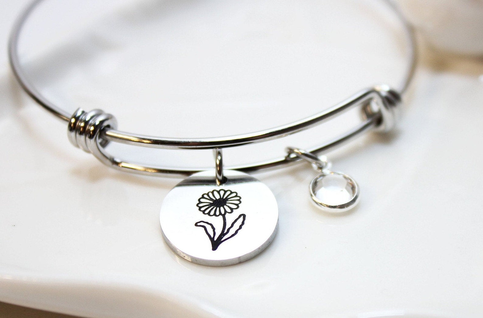 May Bracelet May Birth Flower Bracelet May Jewelry May Etsy