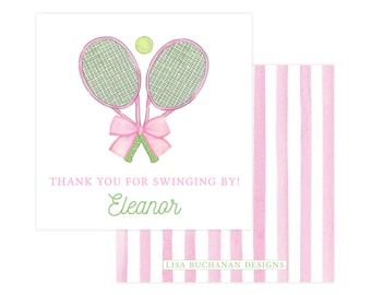 Printbaar tenniscadeaulabel, tennisfeestje voor meisjes, printbaar tennisbedanklabel, sjabloon voor tenniscadeaulabel, gepersonaliseerd, meisje | PRINTEN MOGELIJK