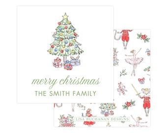 Christmas Nutcrackers Tag, Printable Holiday Gift Tag, Personalized Gift Tag Template, Chinoiserie Christmas Tag, Editable Christmas Tag