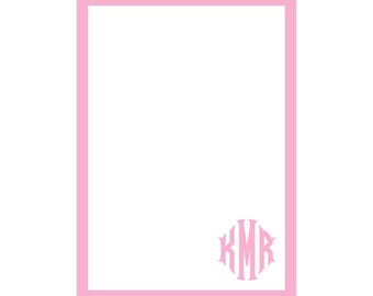 Personalized Note Pad, Custom Notepad, Monogrammed Notepad, Women's Stationery, Hostess Gift, Wedding Gift, Bridesmaid Gift, Monogram Gift