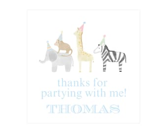 Printable Party Animals Favor Tag, Party Animals Favor Tag, Party Animals Party, Party Animals Favor Tag, Party Animals | PRINTING AVAILABLE
