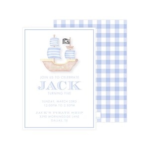 Printable Pirate Ship Birthday Invitation, Pirate Ship Birthday Template, Pirate Ship Invitation Template, Pirate Ship | PRINTING AVAILABLE