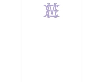 Personalized Note Pad, Custom Notepad, Monogrammed Notepad, Women's Stationery, Hostess Gift, Wedding Gift, Bridesmaid Gift, Monogram Gift