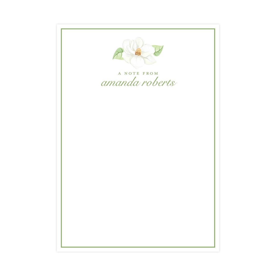Personalized Floral Note Pad, Custom Notepad, Monogrammed Notepad ...