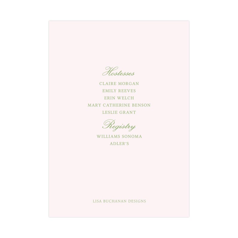 Printable Chinoiserie Bridal Luncheon Invitation, Grandmillennial Invitation, Chinoiserie Invitation Template | PRINTING AVAILABLE image 5