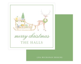 Christmas Gift Tag, Printable Holiday Gift Tag, Personalized Gift Tag Template, Chinoiserie Christmas Tag, Editable Christmas Tag