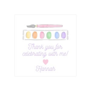 Druckbare Farbe Geburtstag Favor Tag, Kunst Favor Tag, Farbe Party Favor Tag Vorlage, Art Party Favor Tag, Kunst Geburtstag | DRUCK VERFÜGBAR