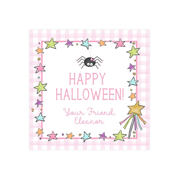 Halloween Gift Tag Printable, Halloween Favor Tag, Halloween Printable, Personalized Halloween Gift Tag, Pumpkin Tag, Self Edit Template