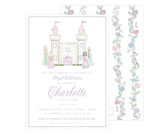 Printable Princess Invitation, Princess Invitation Template, Princess Invitation Template, Princess Birthday Invitation | PRINTING AVAILABLE