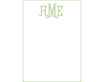Personalized Note Pad, Custom Notepad, Monogrammed Notepad, Women's Stationery, Hostess Gift, Wedding Gift, Bridesmaid Gift, Monogram Gift