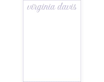 Personalized Note Pad, Custom Notepad, Monogrammed Notepad, Women's Stationery, Hostess Gift,  Wedding Gift, Bridesmaid Gift, Monogram