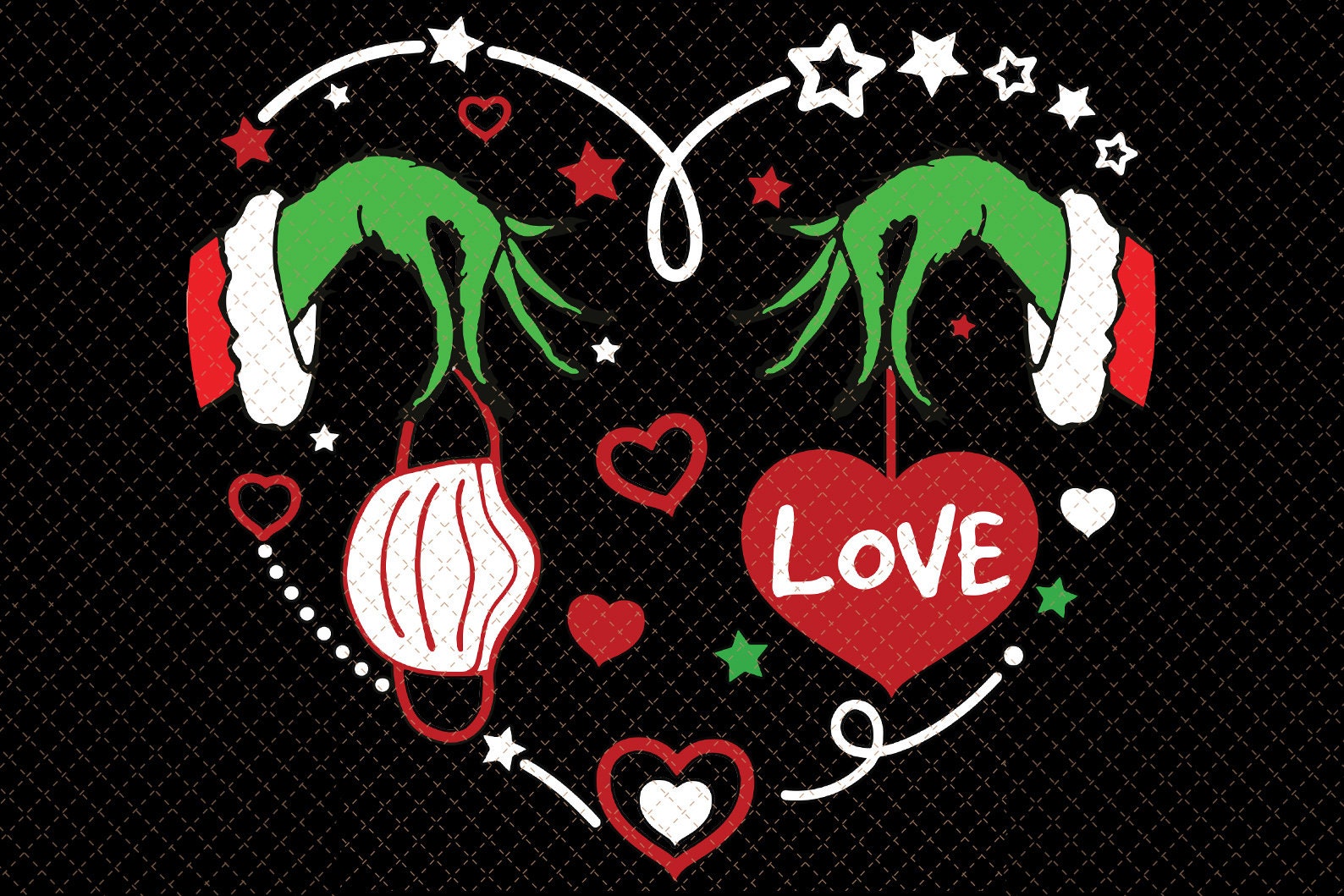 Grinch Heart Hands SVG - 87+ Editable Grinch SVG Files - Free Download