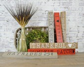 Fall Text Sticks, Rustic Home Decor, Fall Decor, Fall Signs, Farmhouse Decor, Farmhouse Signs, Fall Gifts, Gifts Under 10, Halloween Decor