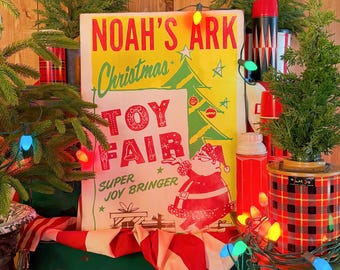 Toy Fair Retro Christmas Sign