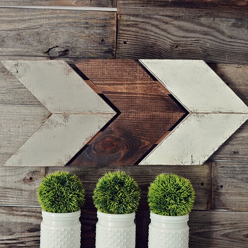 Chevron Wall Hanging Rustic Home Decor Shabby Chic Home - Etsy