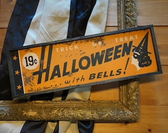 Halloween Bells Hand-painted Sign