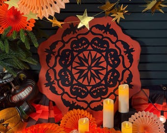 Retro Halloween Mandala