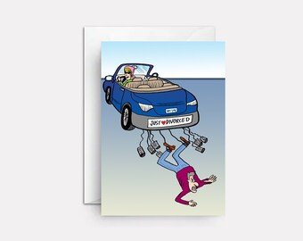 Funny Divorce Card: Last Hurrah Greeting Card