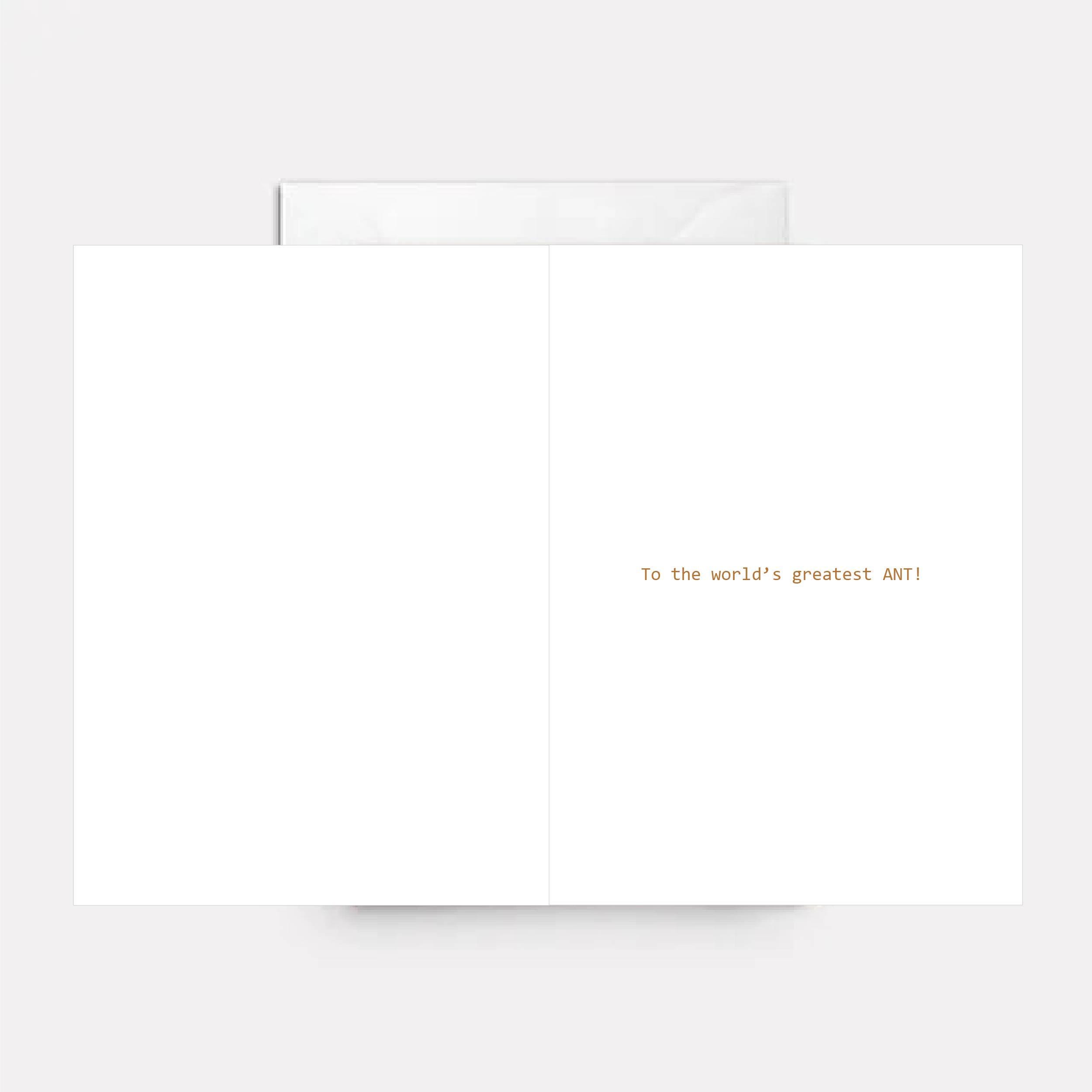Funny Ant Birthday Card for Aunt – Happy Birthday Greeting (5x7) - Etsy