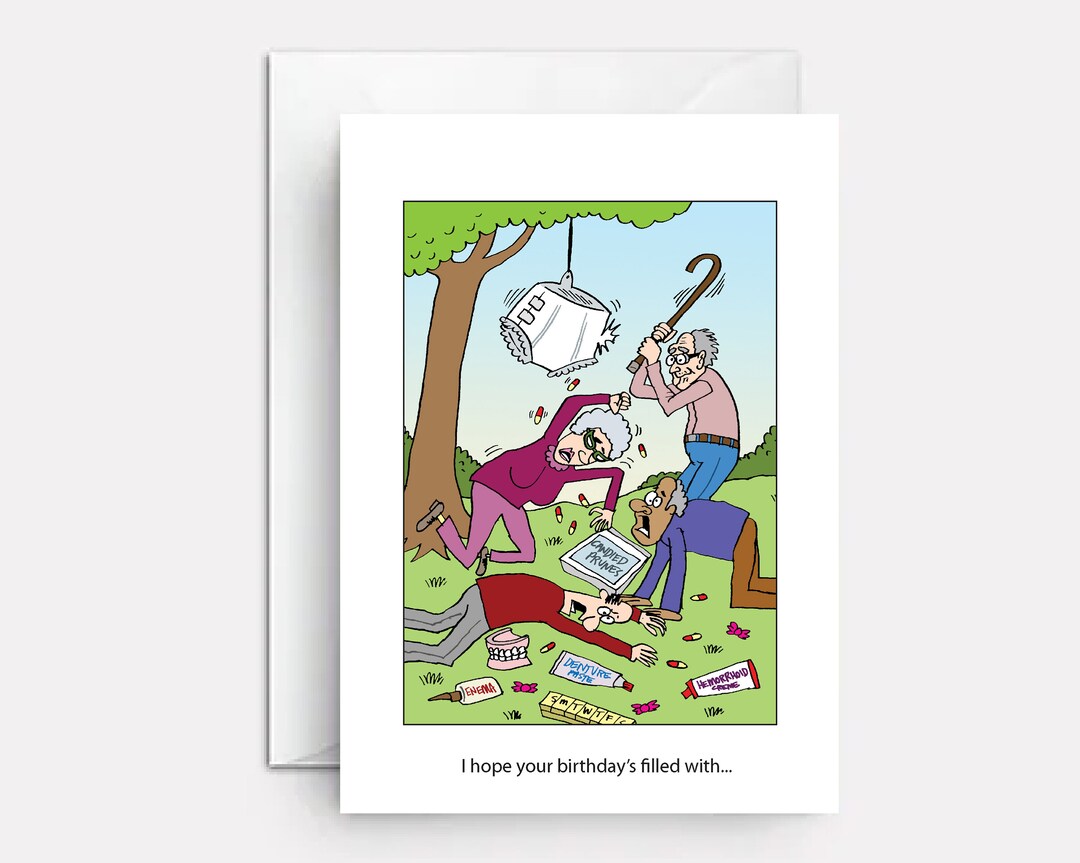 Hilarious Birthday Cards Funny Senior Birthday Cards Old People 