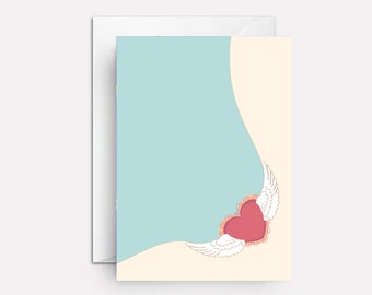 Winged Heart Get Well Card | Speedy Recovery