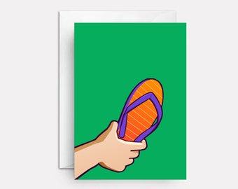 Funny Mother's Day Card in Spanish: Chancla Card