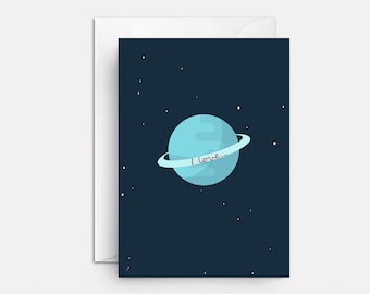 Risqué Uranus Love Card | Naughty Anniversary Card