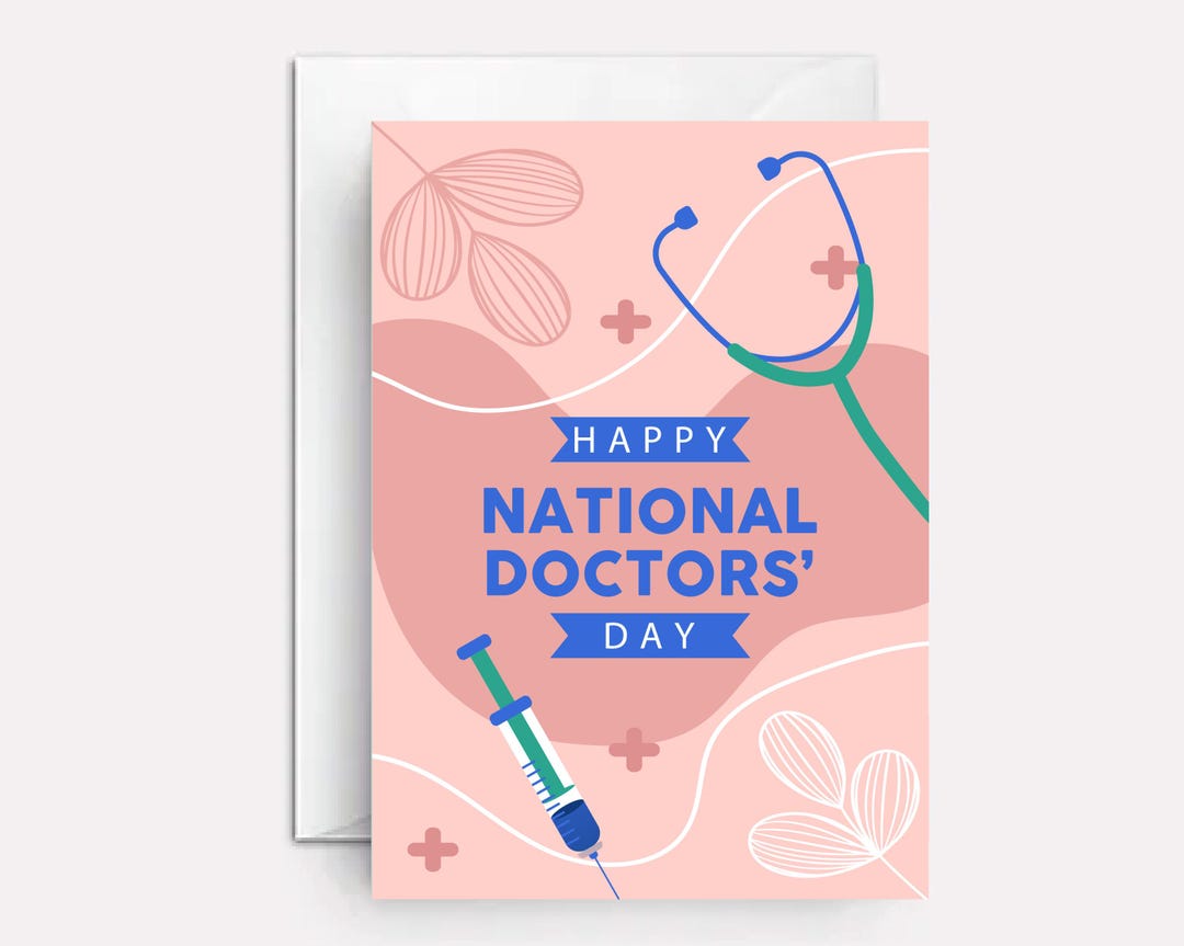 National Doctors' Day Greeting Card – Appreciation Gift for Healthcare ...