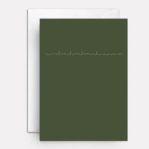 Morse Code Military Greeting Card: Veterans Day, Memorial Day