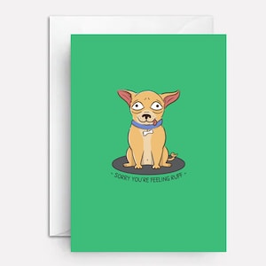 Dog get well cards | get well soon dog card | get well card for dog | get well soon card dog | personalized get well cards | Ruff