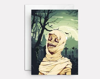 Mummy Halloween Card for Mom | Paper Bound Greetings