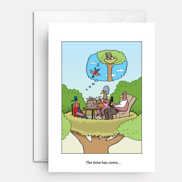 Funny graduation card | graduation card for son | card for graduating son | personalized graduation cardS | Fly the Nest