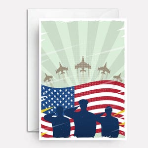 Veterans day card - happy veterans day card - greeting cards for veterans day - personalized veterans day cards - American Hero