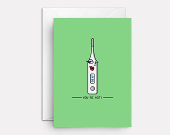 Hot & Bothered Love Card | Naughty Anniversary Card for Him