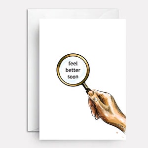 Get well card for cataract surgery | greeting card after eye surgery | eye surgery get well card | personalized eye surgery cards | MG