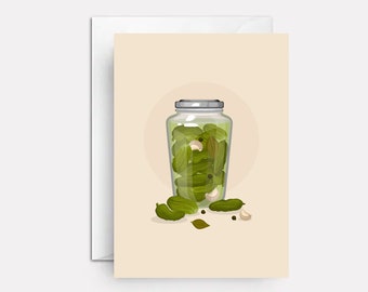 Funny Pickle Birthday Card: Picklepuss Pun Greeting