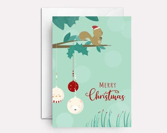 Funny Squirrel Christmas Card: Snarky Holiday Greeting