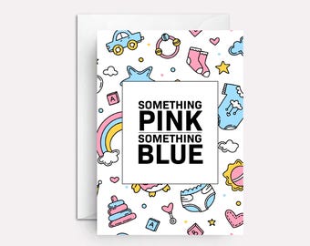 Gender Reveal Card: Keepsake Announcement for New Parents